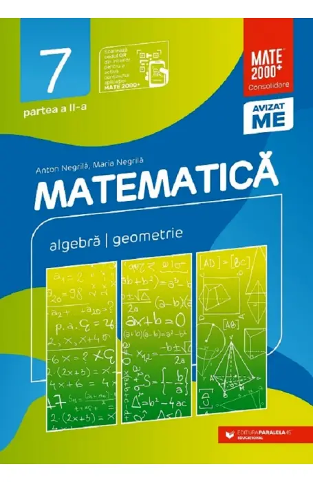 MATEMATICA 7 CONSOLIDARE SEM 2 2024 - 2025 NEGRILA P45