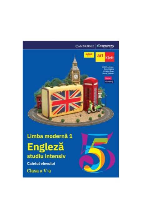 ENGLEZA 5 L1 CAIET STUDIU INTENSIV (EYES OPEN)+ QR  ART 2024
