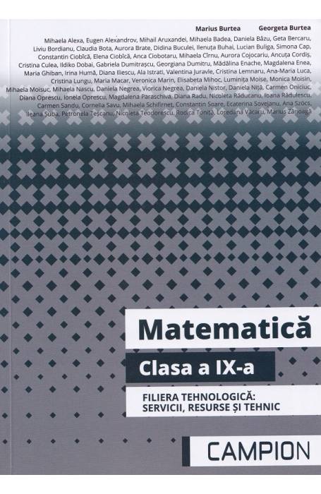 MATEMATICA 9 TEHNOLOGIC CAMPION MATEMATICA 9 TEHNOLOGIC CAMPION