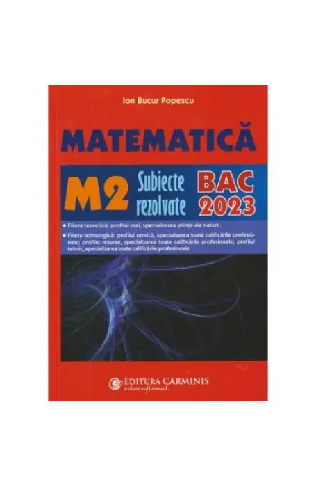MATEMATICA BAC M2 2022 SUBIECTE REZOLVATE SM122