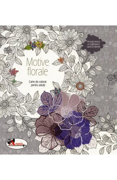 MOTIVE FLORALE - CARTE DE COLORAT PT ADULTI